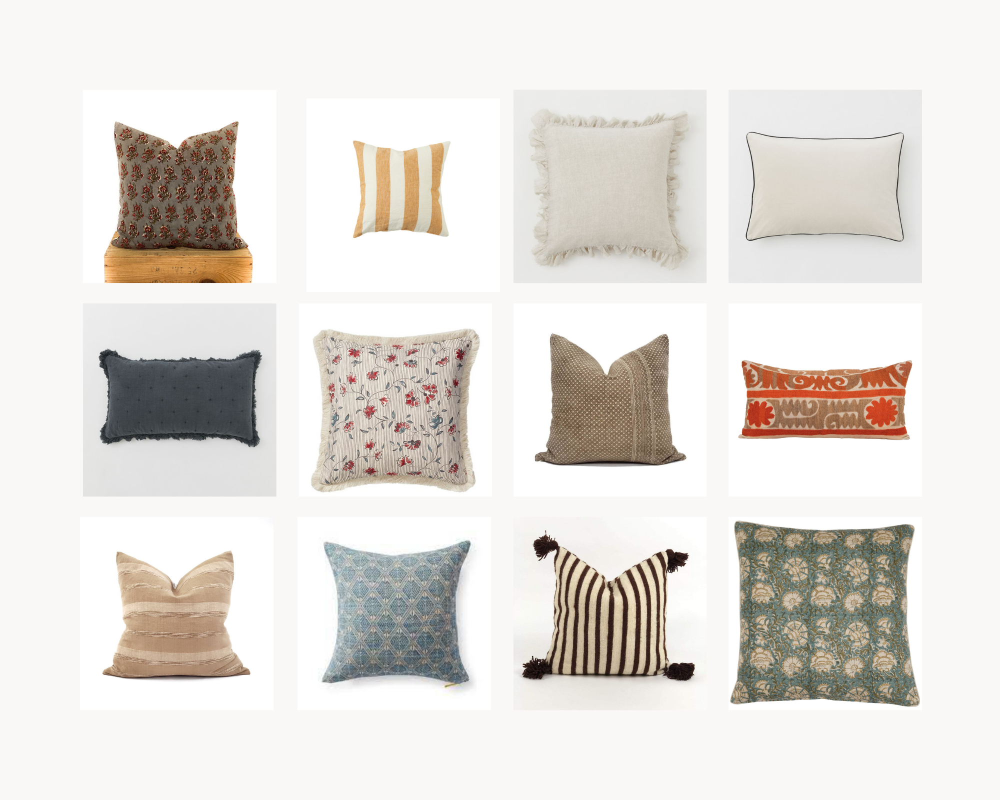 Adding Texture Throw Pillows